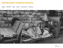 Tablet Screenshot of endhomelessnessdenton.com